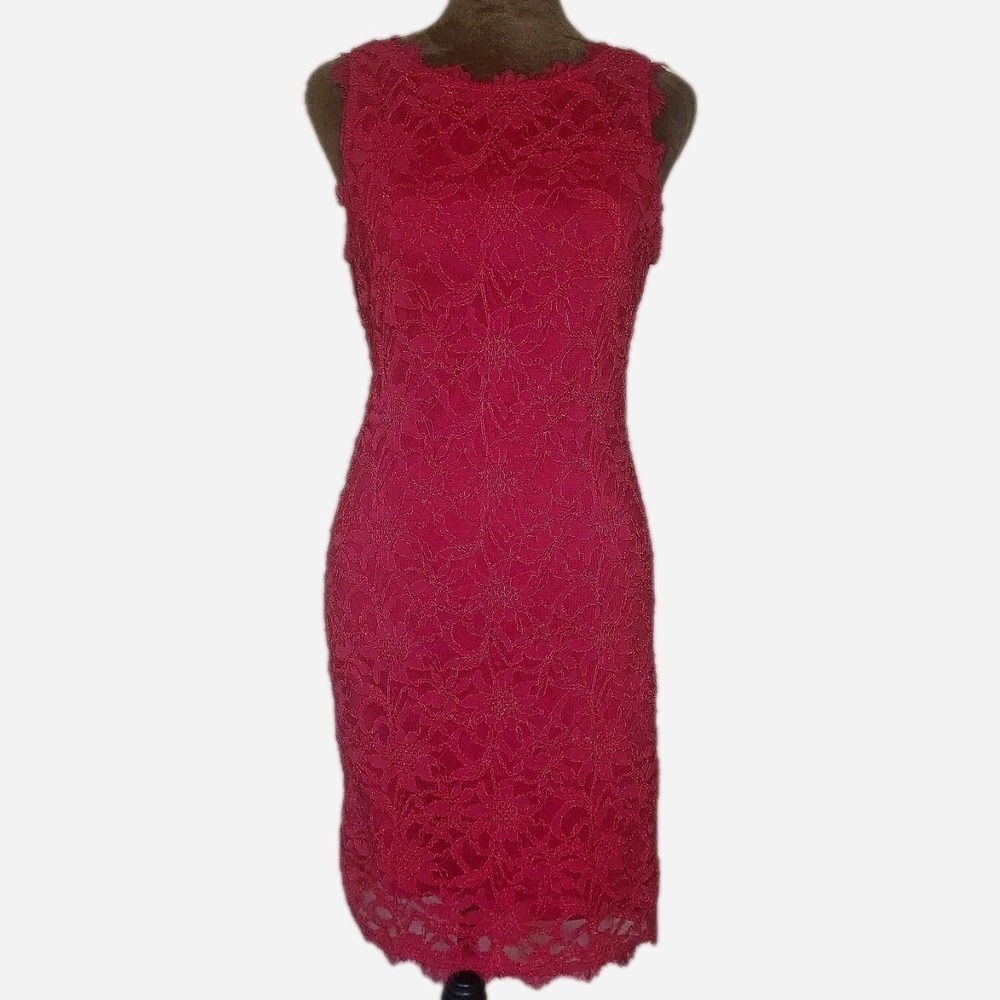 Jump Apparel Dress Size‎ M Red Lace Bodycon Sleeveless Party Going Out Formal